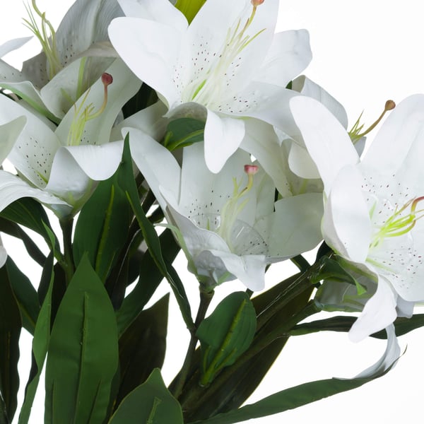 Hill Interiors White Lily Stem