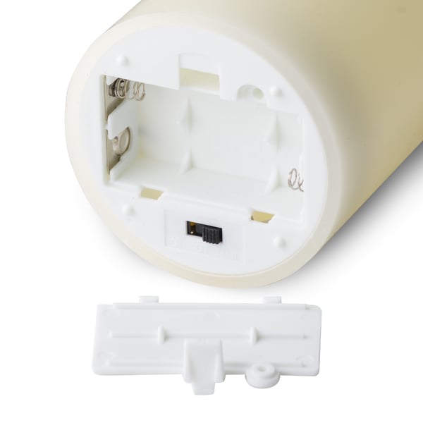 Hill Interiors Luxe Collection Natural Glow 3.5 x 9 LED Ivory Candle (Batteries Included)