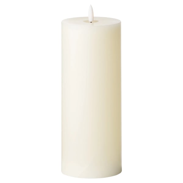Hill Interiors Luxe Collection Natural Glow 3.5 x 9 LED Ivory Candle (Batteries Included)