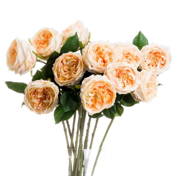 Hill Interiors Artificial Single Stem Portland Rose