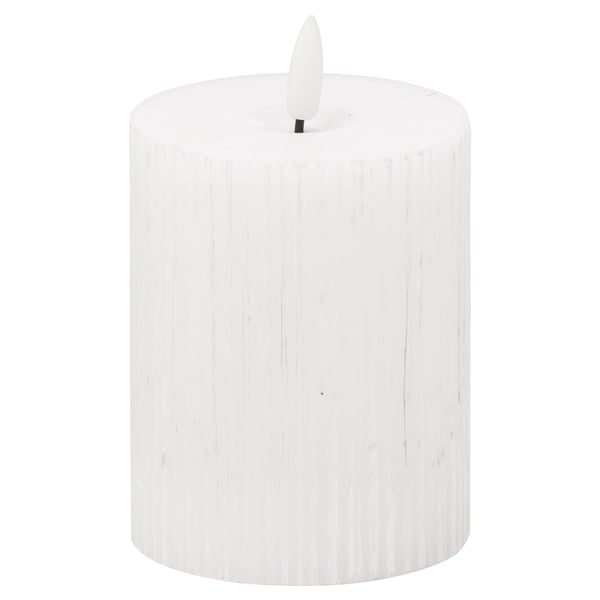 Hill Interiors Luxe Collection Ribbed Natural Glow Electric Candle