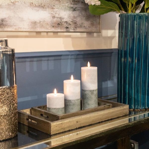 Hill Interiors Luxe Collection Dipped Natural Glow Electric Candle