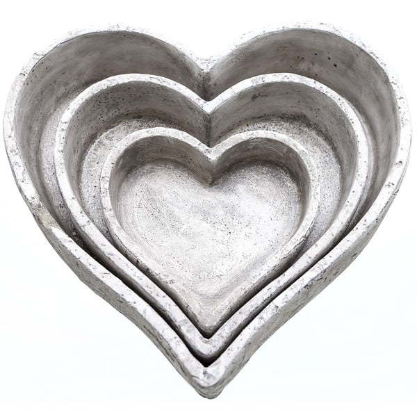 Hill Interiors Heart Decorative Dish (Pack of 3)