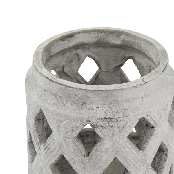 Hill Interiors Athena Stone Lattice Lantern