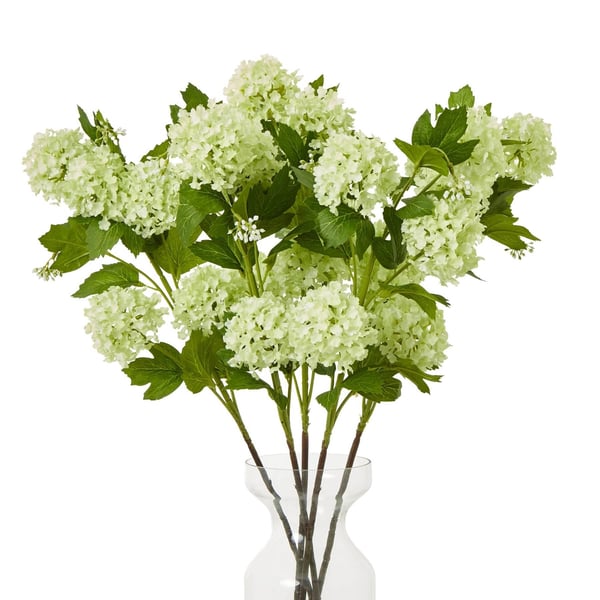 Hill Interiors Snowball Viburnum Artificial Flower Spray