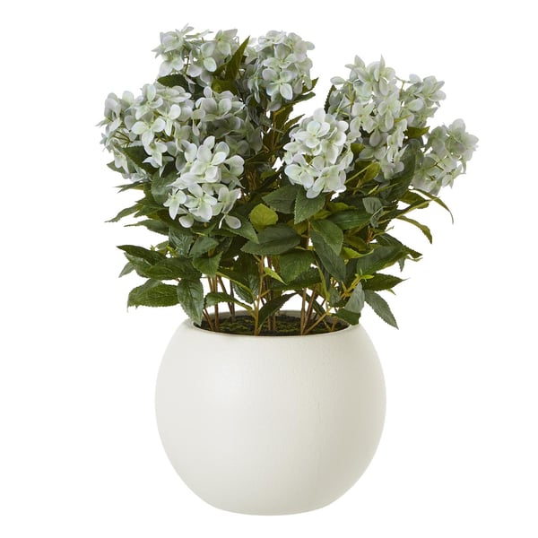 Hill Interiors Hydrangea Artificial Potted Plant Hill Interiors Hydrangea Artificial Potted Plant