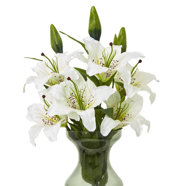 Hill Interiors Madonna Lily Artificial Flower Spray