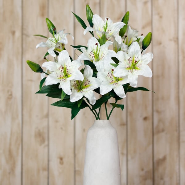 Hill Interiors Madonna Lily Artificial Flower Spray