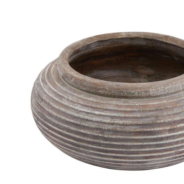 Hill Interiors Siena Ribbed Round Planter