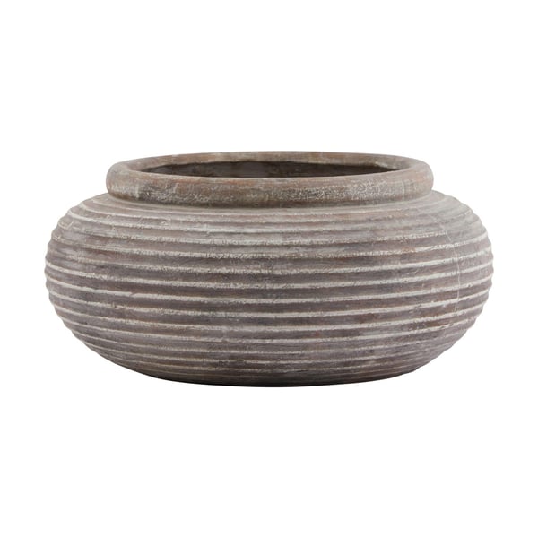 Hill Interiors Siena Ribbed Round Planter