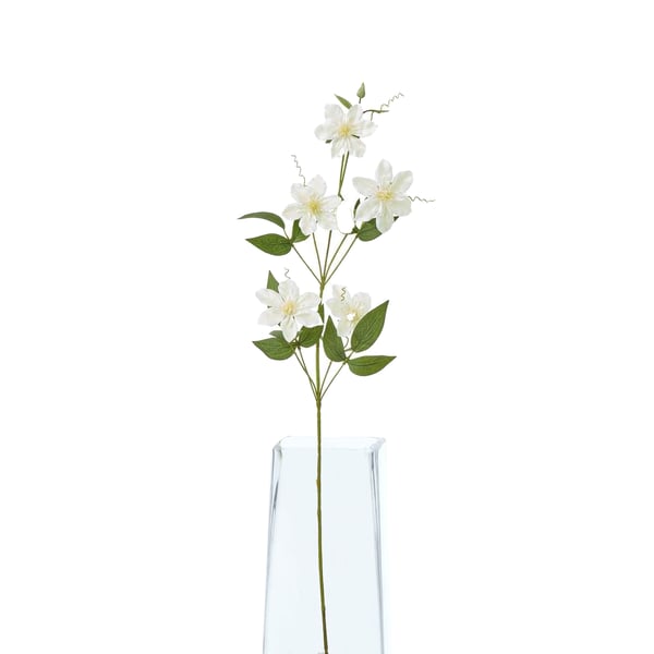 Hill Interiors Pearl Clematis Artificial Flower Spray