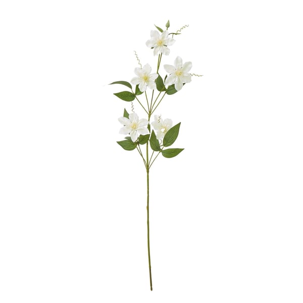 Hill Interiors Pearl Clematis Artificial Flower Spray