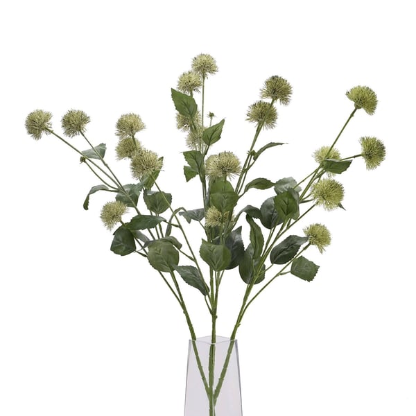 Hill Interiors Globe Thistle Spray Artificial Flower