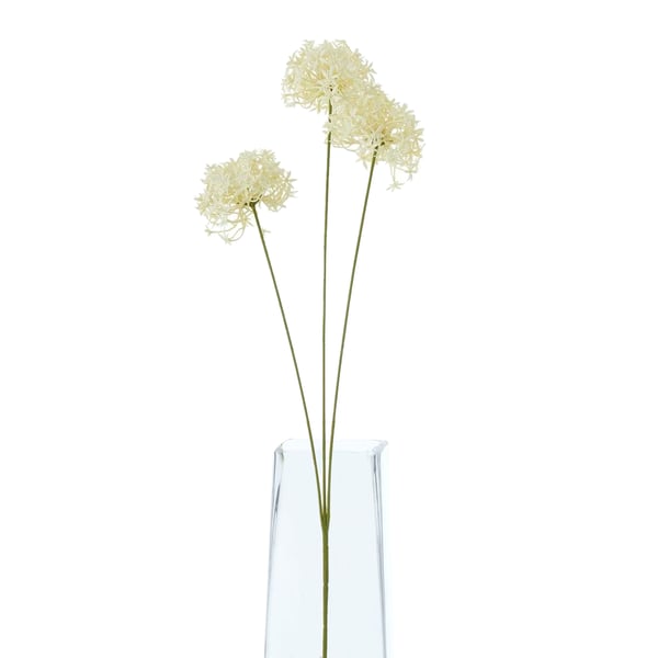 Hill Interiors Kolminkertainen Allium-suihke tekokukka