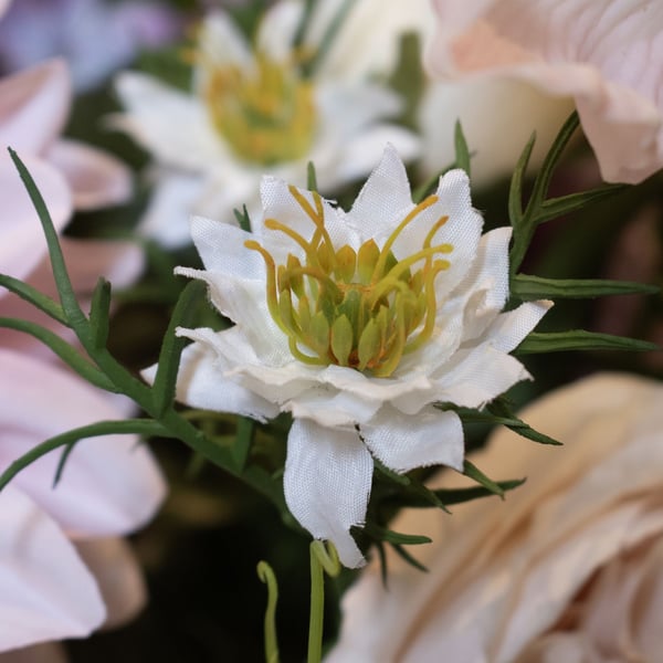Hill Interiors The Natural Garden Collection Love In A Mist Nigella Artificial Flower