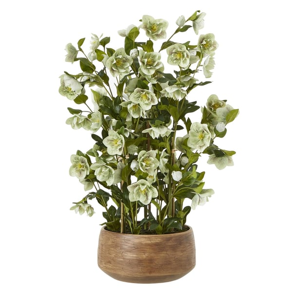 Hill Interiors Hellebore Artificial Potted Plant