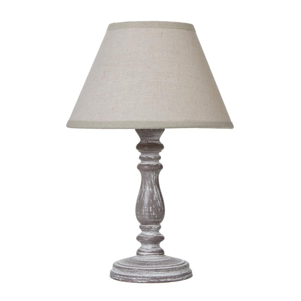 Hill Interiors Setia Column Linen Table Lamp