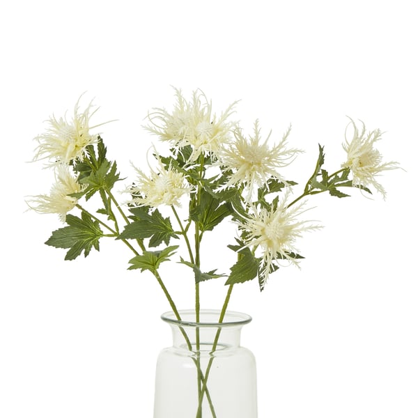 Hill Interiors Sea Holly Spray Artificial Flower