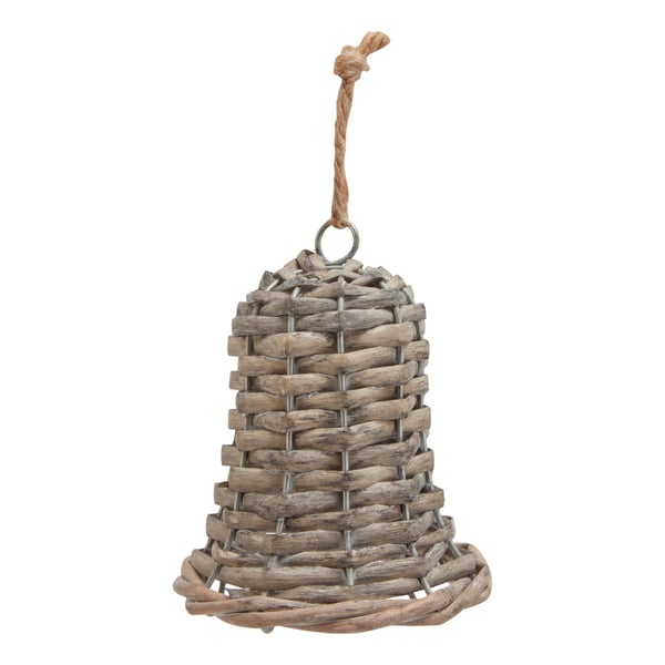 Hill Interiors The Noel Collection Wicker Bell Christmas Decoration