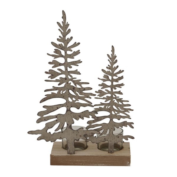Hill Interiors Tree Silhouette Christmas Tealight Holder Hill Interiors Tree Silhouette Christmas Tealight Holder