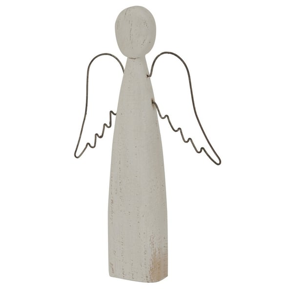 Hill Interiors White Washed Angel Christmas Decoration