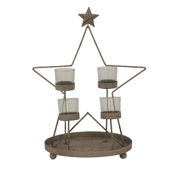 Hill Interiors Outline Star Candle Holder Hill Interiors Outline Star Candle Holder