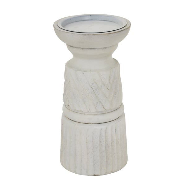 Hill Interiors Carved Candle Holder