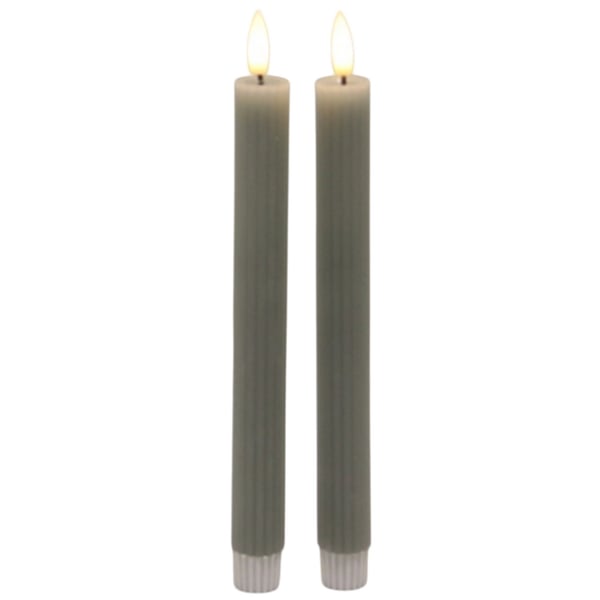 Hill Interiors Luxe Collection Ribbed Taper Candle