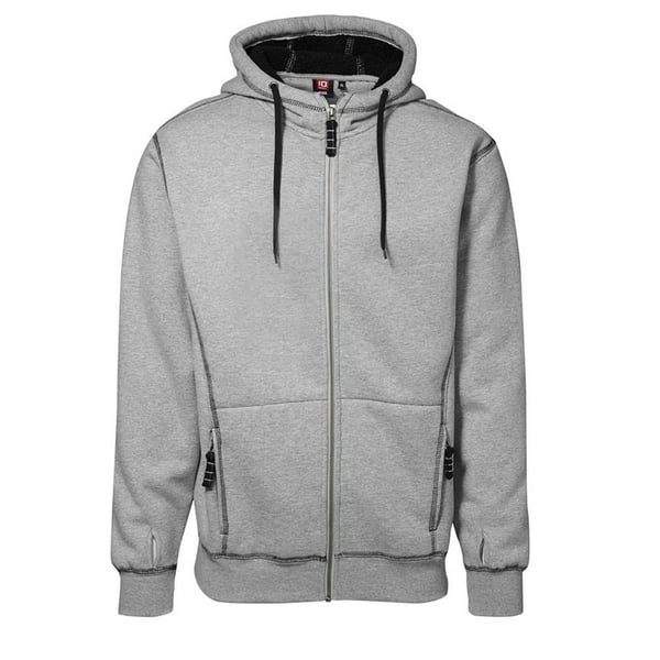 ID Mens Worker Full Zip Loose Fitting Sherpa Hoodie ID Mens Worker Full Zip Loose Fitting Sherpa Hoodie