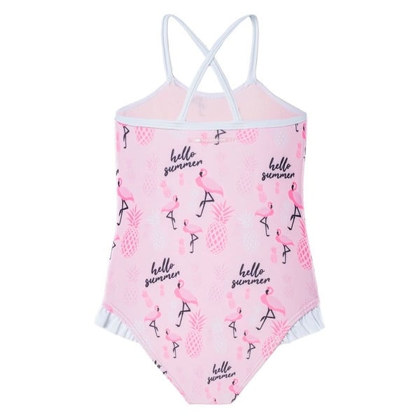 Aquawave Girls Aruba Flamingo One Piece Swimsuit