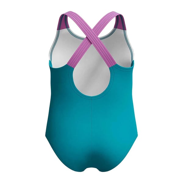 Speedo Baby Girls Learn To Swim Printed Cross Back One Piece Swimsuit