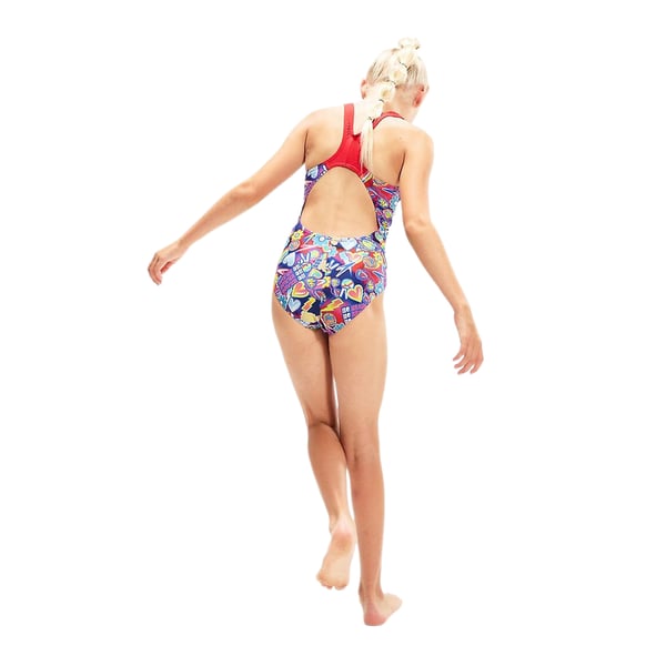 Speedo Girls Digital Splashback One Piece Swimsuit
