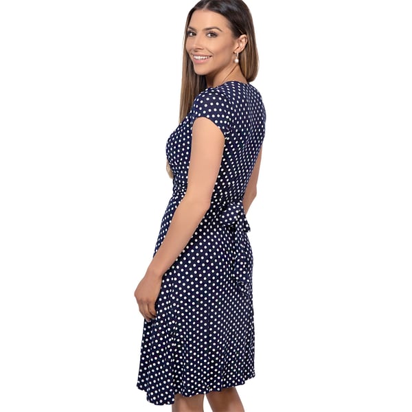 Krisp Womens/Ladies Cap Sleeve Knot Front Dress