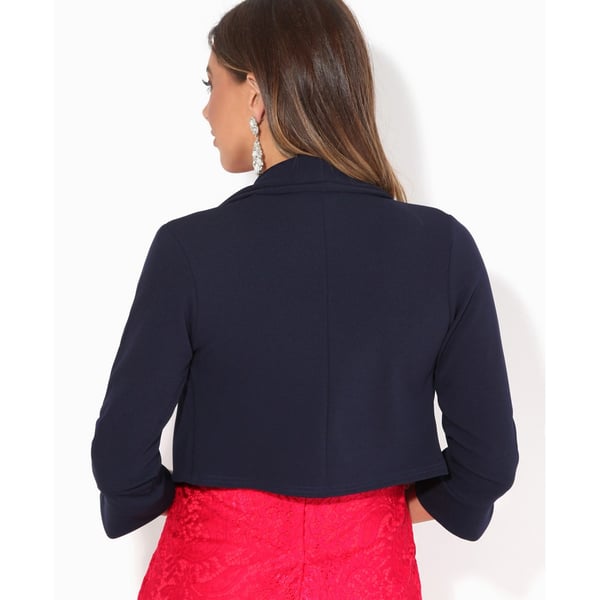 Krisp Womens/Ladies Wide Lapel Three-Quarter Sleeve Shrug