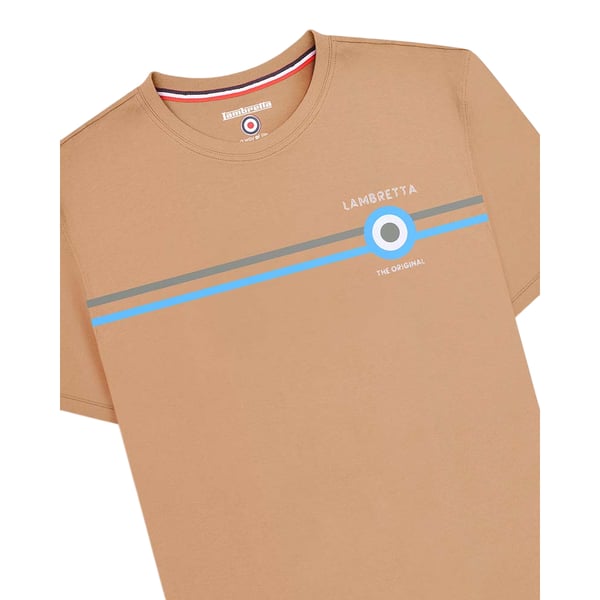 Lambretta Mens Classic SS24 Stripe T-Shirt