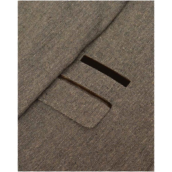 Lambretta Mens Morgan Herringbone Single-Breasted Blazer