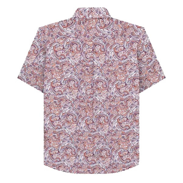 Lambretta Mens Paisley Short-Sleeved Shirt