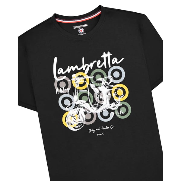 Lambretta Mens Scooter Branded T-Shirt