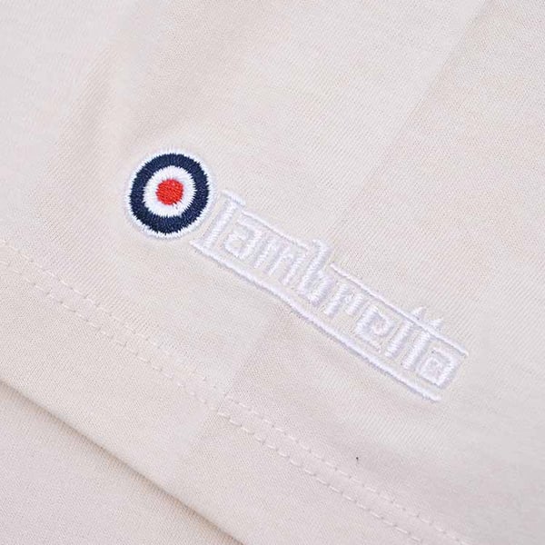 Lambretta Miesten Pystyraitainen T-paita