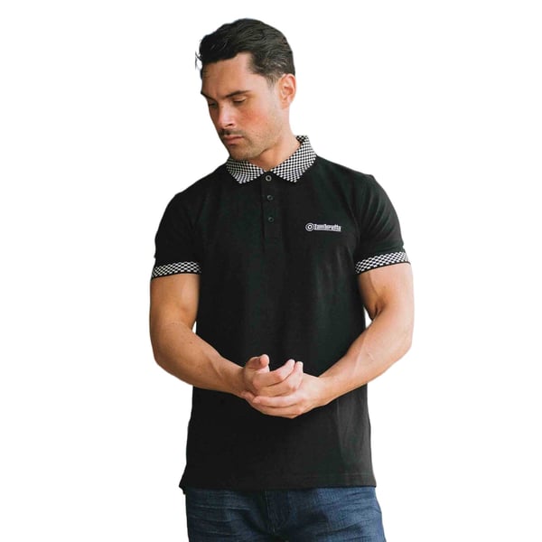 Lambretta Mens SS25 Two Tone Polo Shirt