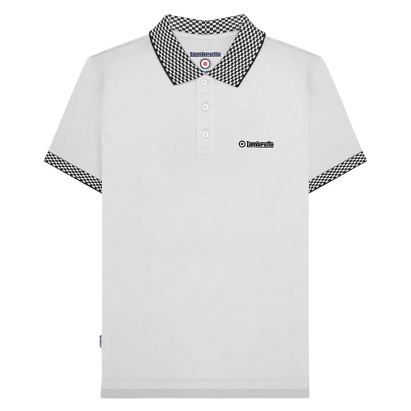 Lambretta Mens SS25 Two Tone Polo Shirt