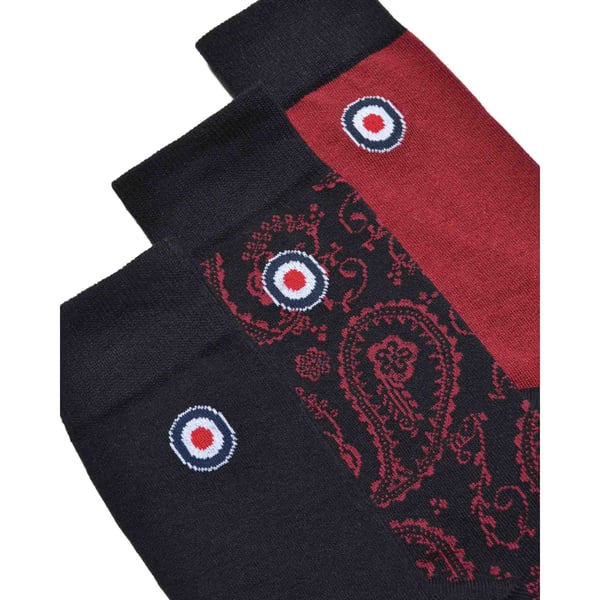 Lambretta Mens Paisley Socks (Pack of 3)