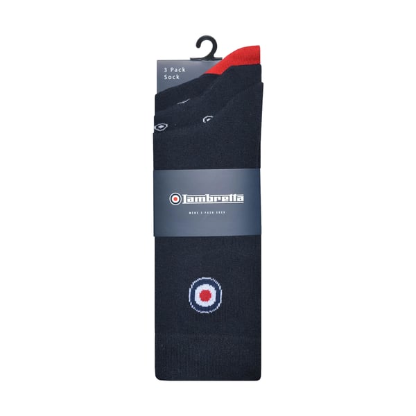 Lambretta Mens Paisley Socks (Pack of 3)