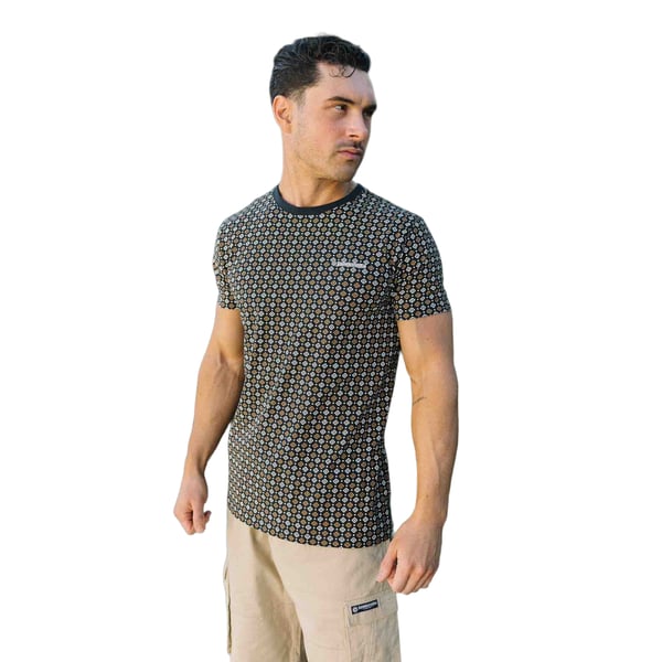 Lambretta Mens SS25 Geometric T-Shirt