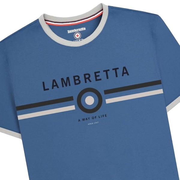 Lambretta Mens Target Ringer T-Shirt