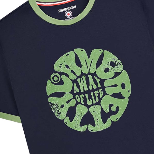 Lambretta Mens SS24 Ringer Festival T-Shirt
