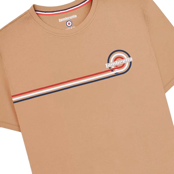 Lambretta Mens SS24 Retro Stripe T-Shirt