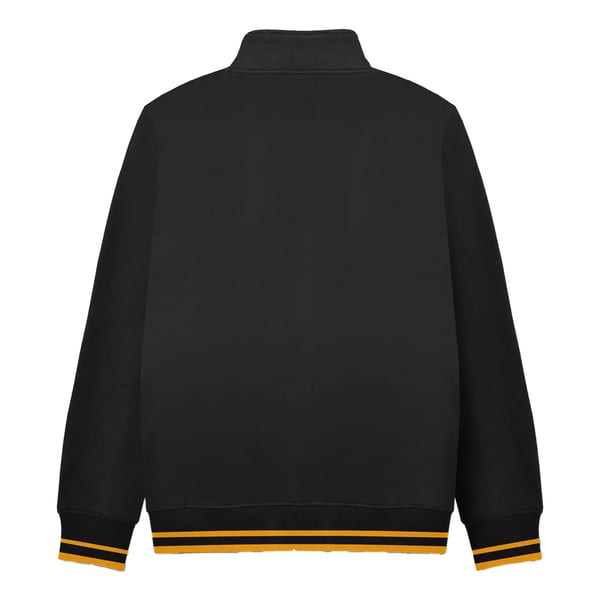 Lambretta Mens Tipped Quarter Zip Sweatshirt