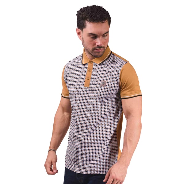 Lambretta Miesten SS24 Houndstooth-pikeepaita
