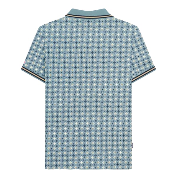 Lambretta Mens SS25 Geometric Polo Shirt